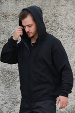 Herren Kapuzenpullover mit isoliertem Reißverschluss und Fleece-Reißverschluss AMG Kane Schwarz Without 8055784 Foto №4