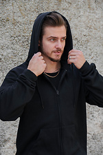 Herren Kapuzenpullover mit isoliertem Reißverschluss und Fleece-Reißverschluss AMG Kane Schwarz Without 8055784 Foto №5