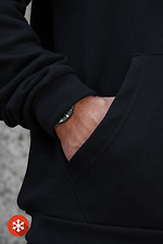 Men's Insulated Zip Hoodie On Fleece Zipper With Print AMG Kane Black Without 8055784 photo №7