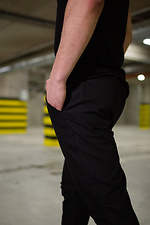 Black cotton joggers Without 8042786 photo №4