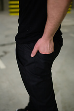 Black cotton joggers Without 8042786 photo №5
