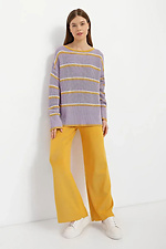 Women's knitted trousers in mustard color  4038789 photo №2