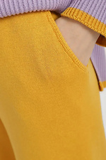 Women's knitted trousers in mustard color  4038789 photo №4