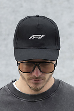 Herren Cap Baseball Trucker Cap mit Print F1Weiß Schwarz Without 8049789 Foto №4