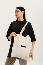 Бавовняна сумка шоппер з брендовим логотипом  4007790 фото №1