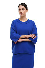Gestrickter Damenanzug in Blau Sewel 4038790 Foto №4