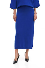 Knitted women's suit in blue  4038790 photo №5