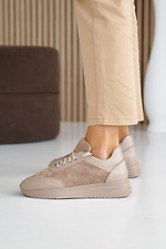 Women's suede sneakers spring-autumn  8019792 photo №4