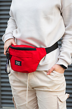 Красная сумка на пояс со светоотражающим принтом Without 8042792 фото №2