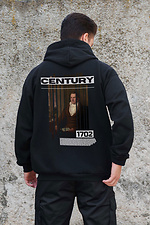 Herren Hoodie mit isoliertem Reißverschluss und Fleece-Reißverschluss mit Century Kane-Aufdruck, schwarz Without 8055792 Foto №2