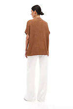 Knitted women's jumper in brown color Sewel 4038793 photo №4