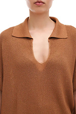 Knitted women's jumper in brown color Sewel 4038793 photo №5
