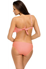 Coral one-piece swimsuit with low rise panties and flounce on the chest Marko 2021794 photo №2