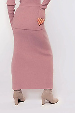 Knitted women's skirt in marsala color  4038794 photo №2