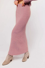 Knitted women's skirt in marsala color  4038794 photo №3
