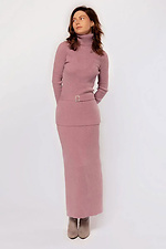 Knitted women's skirt in marsala color  4038794 photo №4