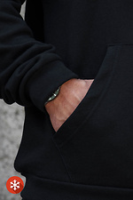 Herren Kapuzenpullover mit isoliertem Reißverschluss auf Fleece mit Choppers Kane Aufdruck Schwarz Without 8055794 Foto №7