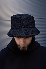 Black padded panama lamb for autumn Without 8048795 photo №1