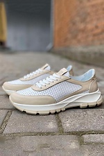 Damen-Sommersneaker aus Leder 8019797 Foto №4