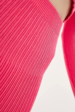 Knitted women's skirt in bright raspberry color  4038798 photo №4