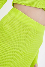 Knitted women's skirt in lemon color  4038799 photo №4