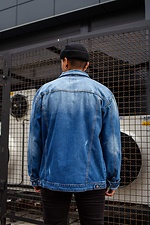 Синя джинсова куртка довга весняна Without 8042800 фото №10