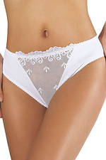White panties with lace insert Ewana 4021802 photo №1