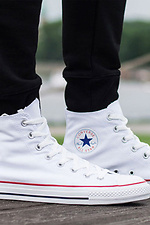 Високі білі кеди Converse унісекс Converse 4101802 фото №8