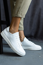 White leather sneakers  8018804 photo №1