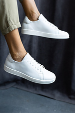 White leather sneakers  8018804 photo №2