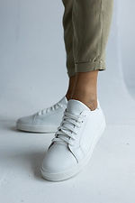 White leather sneakers  8018804 photo №6