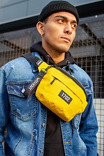 Yellow Reflective Print Fanny Pack Without 8042806 photo №1