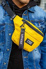 Yellow Reflective Print Fanny Pack Without 8042806 photo №4