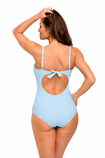 Blauer Badeanzug mit Push-Up und abnehmbarem Schultergurt Marko 4023807 Foto №3