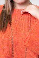 Жіночий в'язаний джемпер помаранчевого кольору Sewel 4038808 фото №6