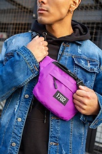 Lilac reflective print fanny pack Without 8042808 photo №4