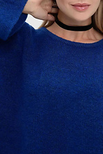 Women's knitted jumper in blue color  4038809 photo №5