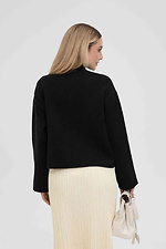 Women's knitted cardigan in black color  4038810 photo №3