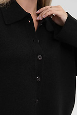 Women's knitted cardigan in black color  4038810 photo №5