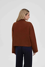 Women's knitted cardigan in brown color  4038811 photo №2