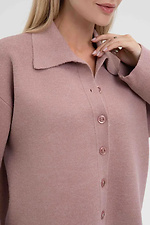 Women's knitted cardigan in marsala color  4038812 photo №5