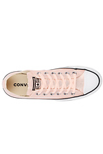 Lee Cooper pink women's sneakers for summer Converse 4101812 photo №5