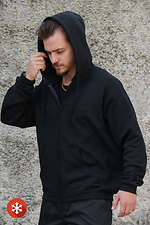Men's Insulated Zip Hoodie On Fleece Zipper With Ferrari Print Kane Black Without 8055812 photo №4