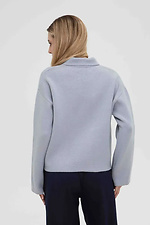 Women's knitted cardigan in light gray color  4038813 photo №2