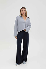 Women's knitted cardigan in light gray color  4038813 photo №3