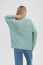 Women's woolen knitted jumper in light green color  4038815 photo №2