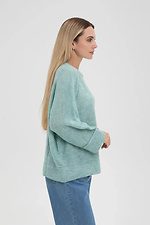 Women's woolen knitted jumper in light green color  4038815 photo №3