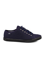 Dark blue textile sneakers for men Las Espadrillas 4100816 photo №3