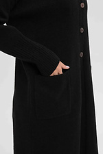 Women's knitted long cardigan in black color  4038818 photo №5