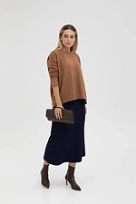 Women's woolen knitted jumper in light brown color  4038822 photo №2